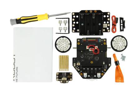 Maqueen Plus V3 - zaawansowany robot edukacyjny STEM z matrycową nawigacją laserową do micro:bit - DFRobot MBT0050-AA