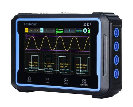 Oscyloskop przenośny FNIRSI 2C53P 3w1 z mutimetrem i generatorem sygnału 50 MHz 2 kanały