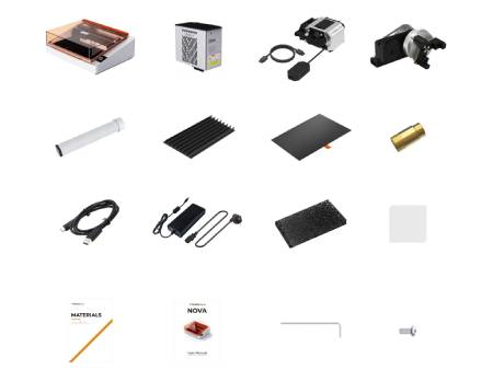 Ploter laserowy TOOCAA NOVA 10 W + moduł rotacyjny