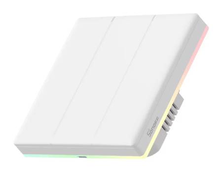 Sonoff TX T5 3C - inteligentny dotykowy przełącznik ścienny WiFi - 3-kanałowy - biały