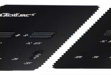 Stacja dokująca dysków 2x SSD M.2 SATA NGFF - USB typu C - Qoltec 50310