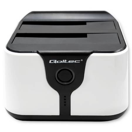 Stacja dokująca do dysków HDD i SSD 2,5''/3,5'' - SATA III - USB 3.0 - z klonowaniem offline - Qoltec 50309