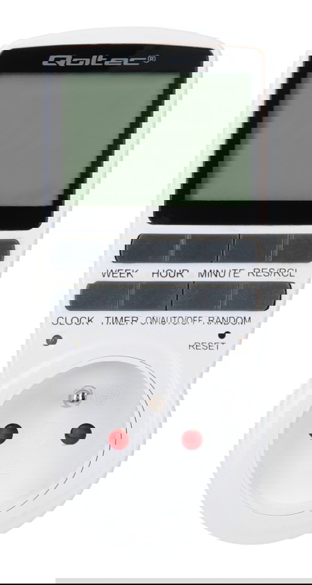 Programator czasowy cyfrowy PC0628 3680 W 16 A - Qoltec 50628