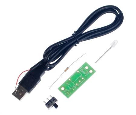 Zestaw do budowy lampki LED zmieniającej kolory - USB - Kitronik 2131