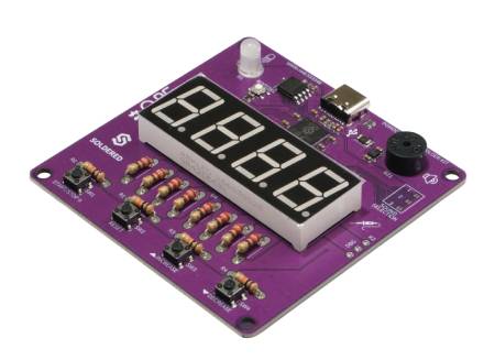 Pomodoro Timer Solder Kit - zestaw edukacyjny do nauki lutowania - RP2040 - Soldered 333348