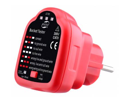 Tester gniazd sieciowych 230 V RCD - Benetech GT85