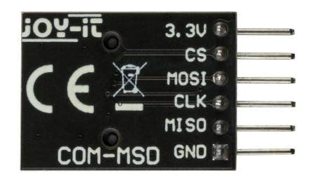Moduł czytnika kart microSD - Joy-IT COM-MSD