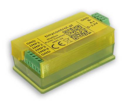 Tinycontrol tMPC-04 - 4-kanałowy licznik impulsów Modbus RTU