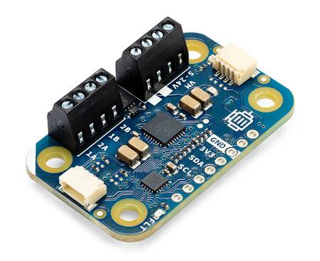 Arduino Modulino Motors - dwukanałowy sterownik silników 5 V - 24 V / 3,8 A - MAX2221 - Qwiic - ABX00114