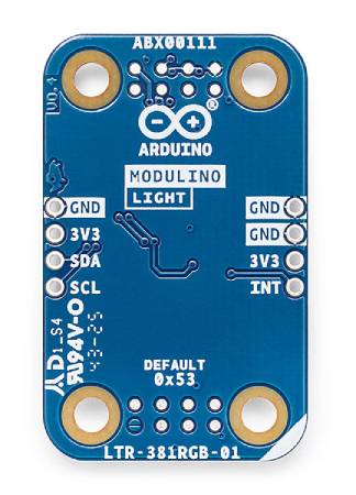Arduino Modulino Light - czujnik światła, kolorów i podczerwieni IR - Qwiic - ABX00111