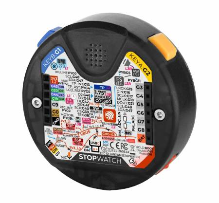 Stopwatch Dev Kit - ESP32-S3 - zestaw deweloperski - wyświetlacz AMOLED 1,75'' - M5Stack C152