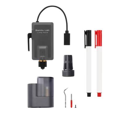 Cutting Upgrade Kit - zestaw modernizacyjny do cięcia i rysowania do drukarek Bambu Lab z serii H2 / A2L