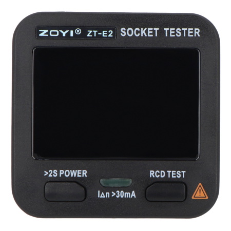 Tester gniazdek sieciowych 230 V z RCD, NCV i pomiarem napięcia - ZOYI ZT-E2