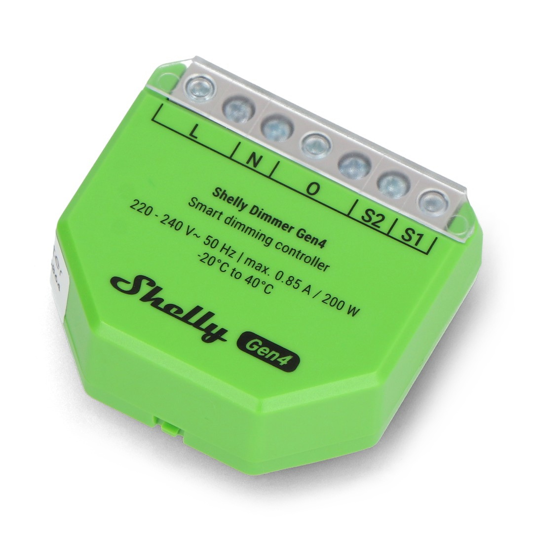 Shelly Dimmer Gen4 - inteligentny ściemniacz światła WiFi / Bluetooth / ZigBee / Matter