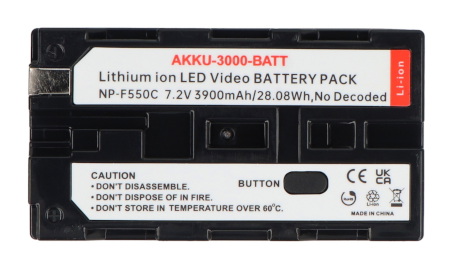 Akumulator Li-Ion NP-F550C 3900 mAh 7,2 V z USB typu C do M5Stack Tab5 i urządzeń z serii NP-F